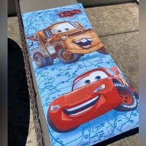 Disney Cars Lightning McQueen And Mater  Blue Beach Towel